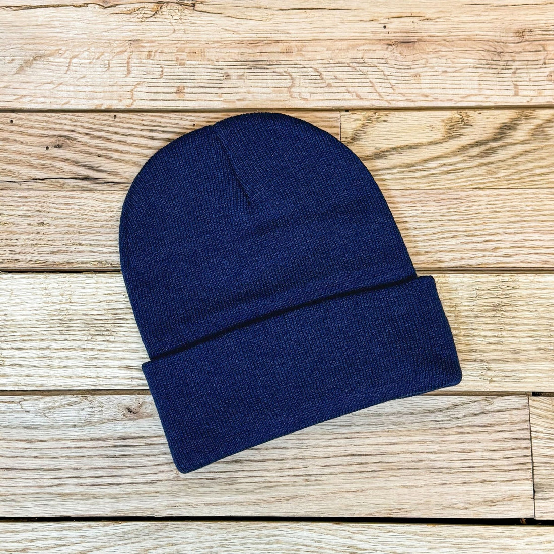 Logo Sportsman 12" Cuffed Beanie - Navy - Wyoming Hemp Company