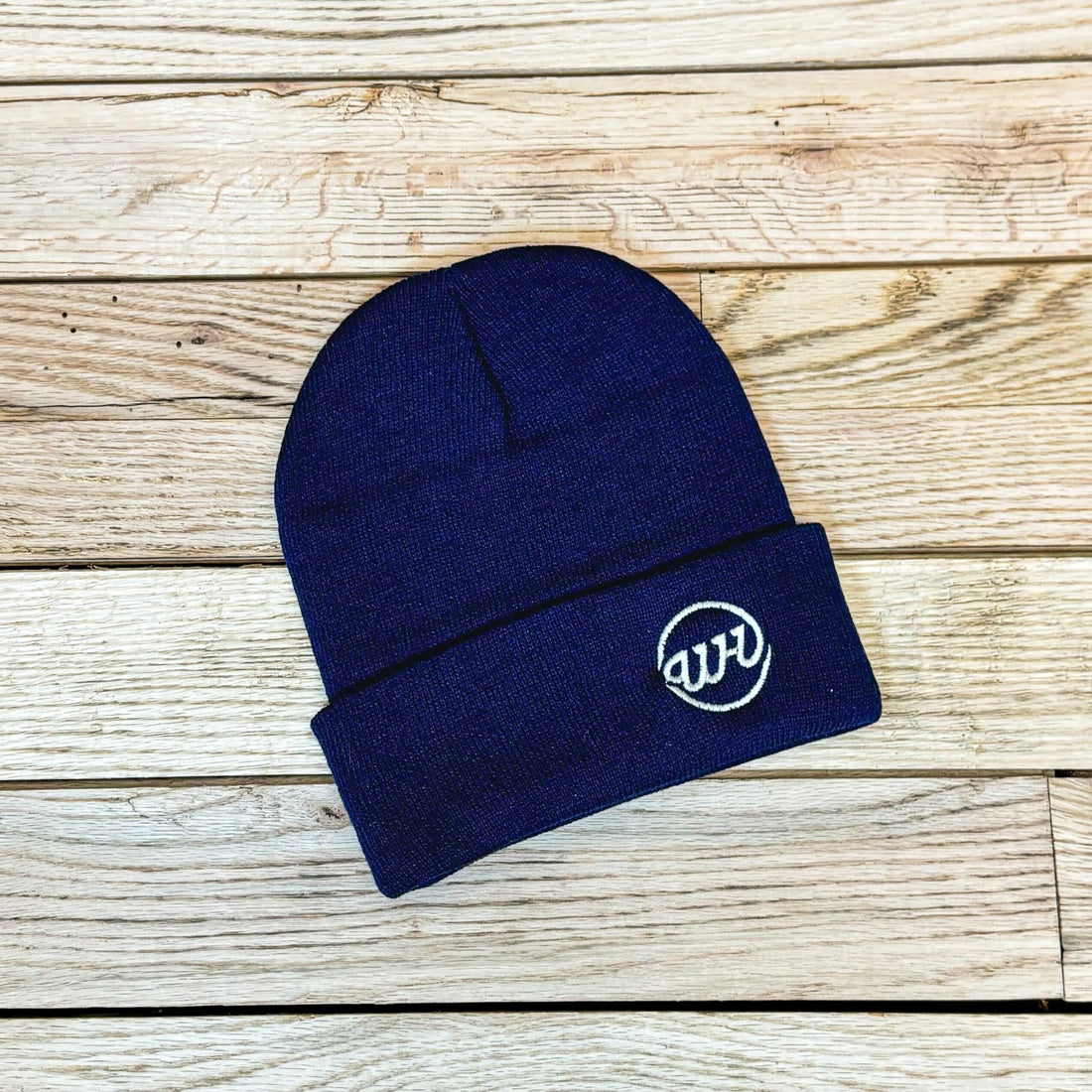 Logo Sportsman 12" Cuffed Beanie - Navy - Wyoming Hemp Company