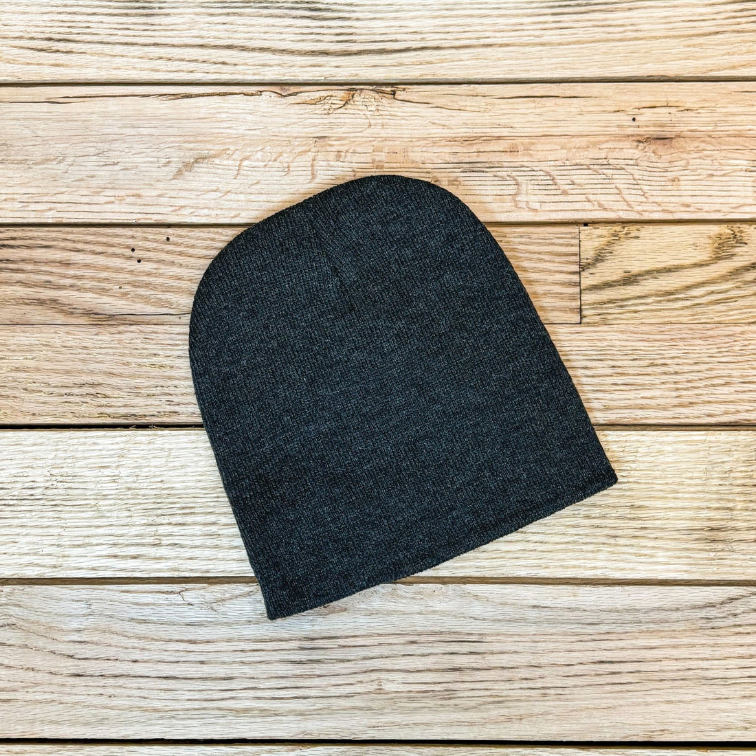 Logo Sportsman 8" Beanie - Heather Charcoal - Wyoming Hemp Company