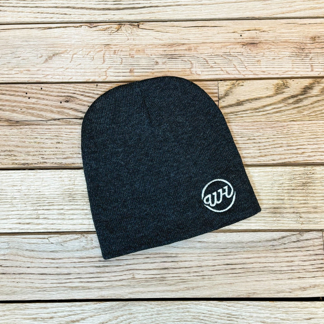 Logo Sportsman 8" Beanie - Heather Charcoal - Wyoming Hemp Company