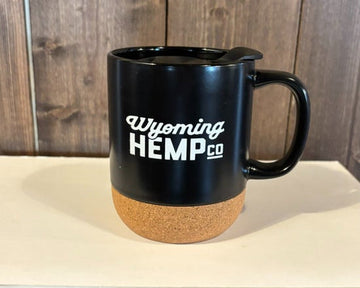 Cork Bottom Coffee Mug in Black