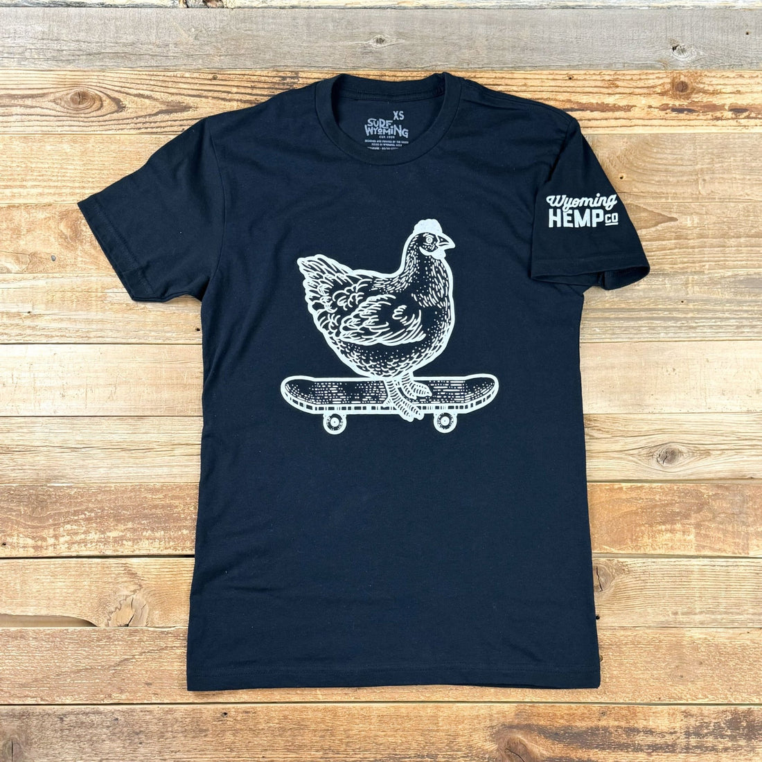 Unisex Wyoming Hemp Co. X Surf Wyoming Tee - Black - Wyoming Hemp Company