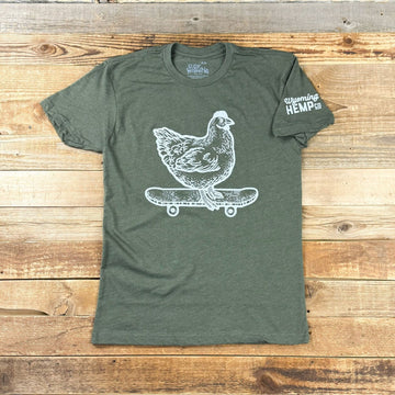 Unisex Wyoming Hemp Co. X Surf Wyoming Tee - Military Green - Wyoming Hemp Company